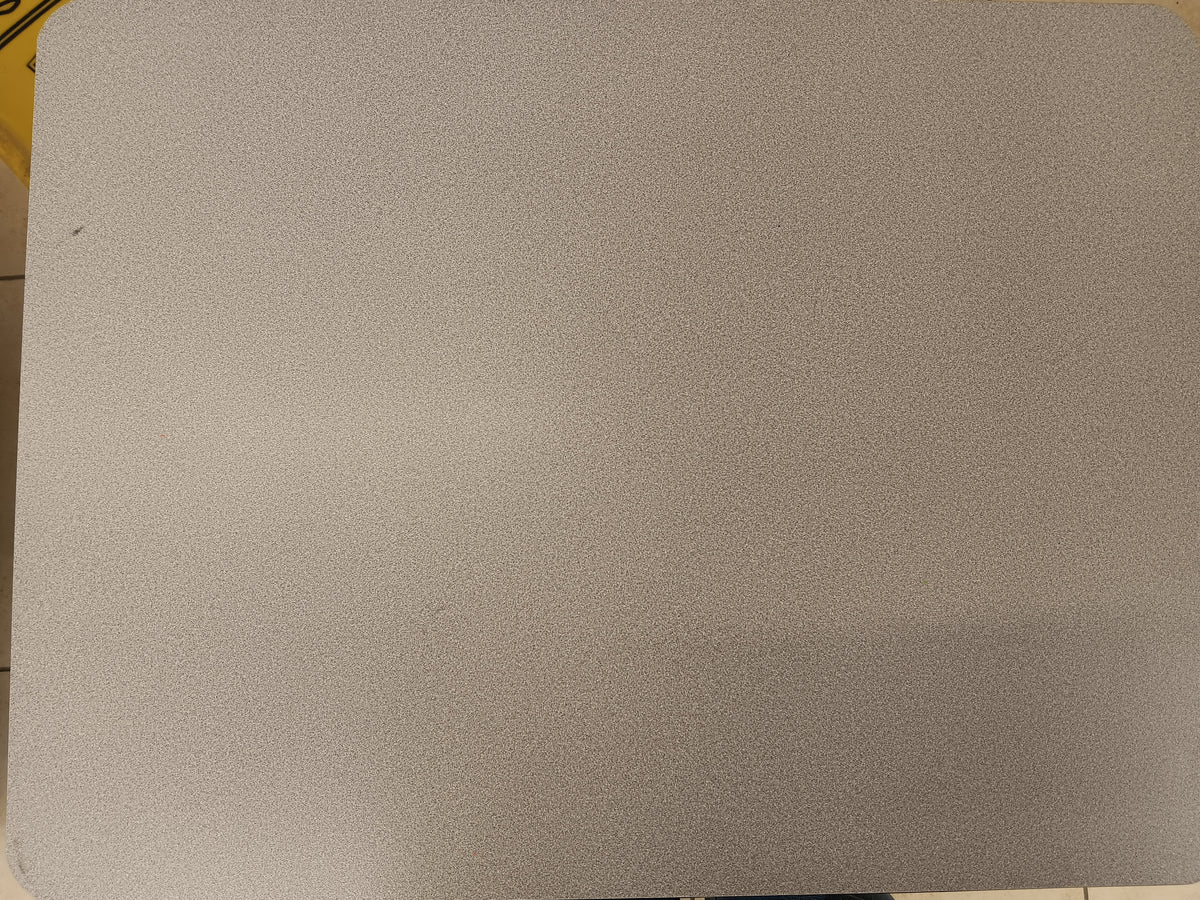 Grey Desk with Open Storage Desk