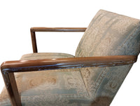 Damask Accent Armchairs - Pair