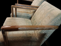 Damask Accent Armchairs - Pair