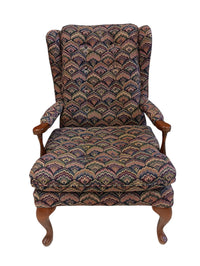 Geometric Wingback Chair