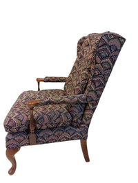 Geometric Wingback Chair