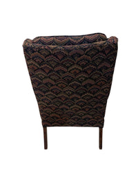Geometric Wingback Chair