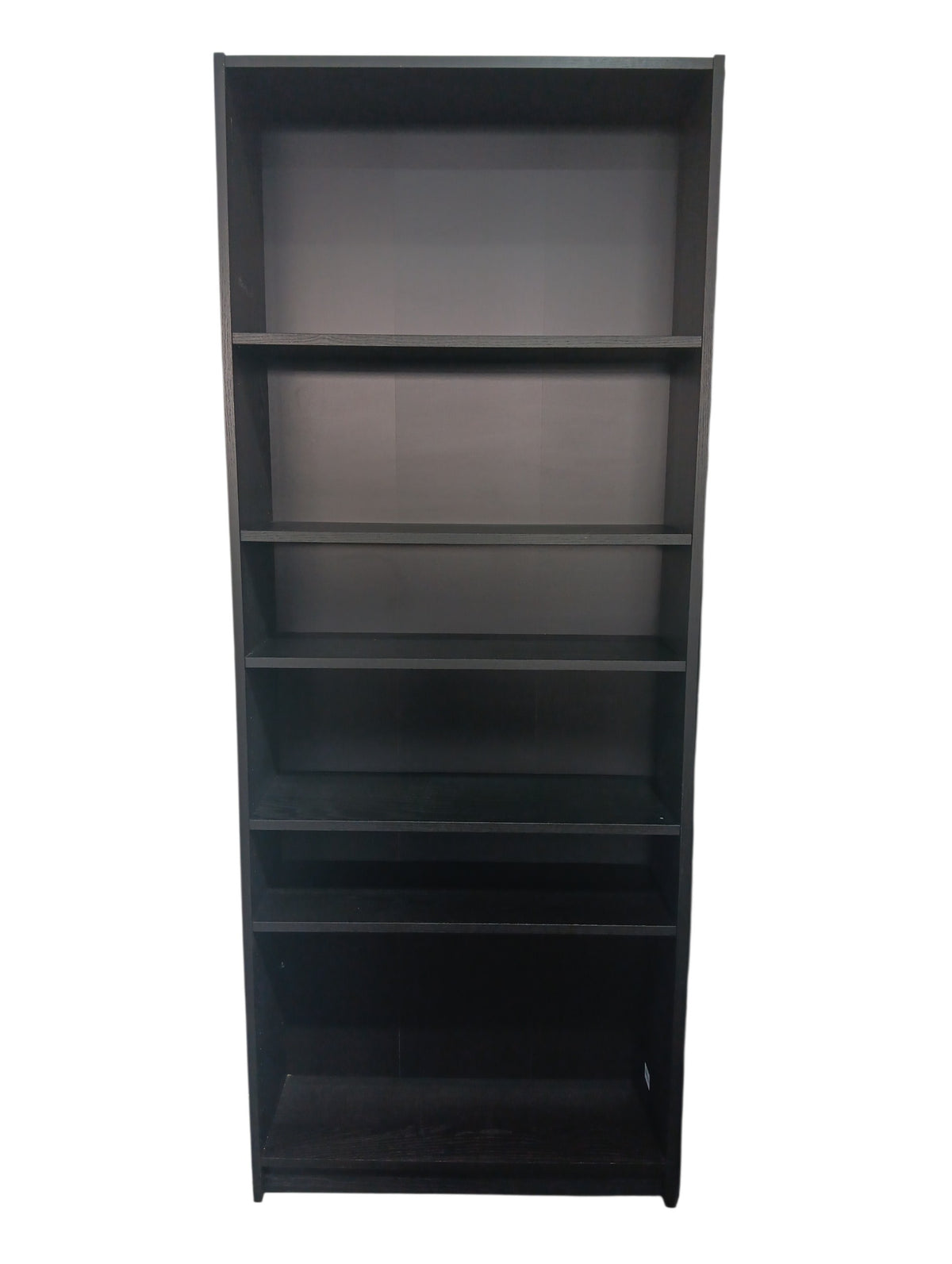 Black-Brown Tall 6-Tier Bookcase