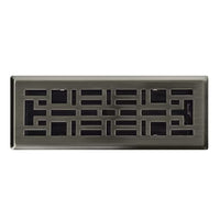 3x10-inch Floor Register in Antique Nickel Finish