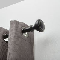 Noble 1" Curtain Rod - Matte Black