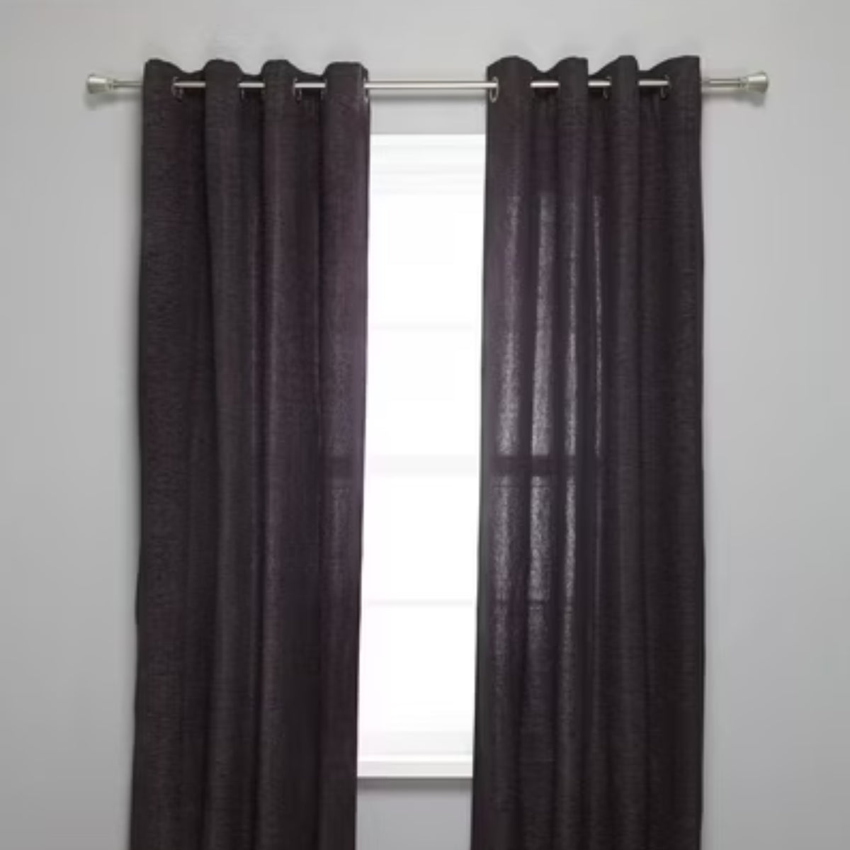 Minimal Trum 1" Drapery Curtain Rod Set - Nickel