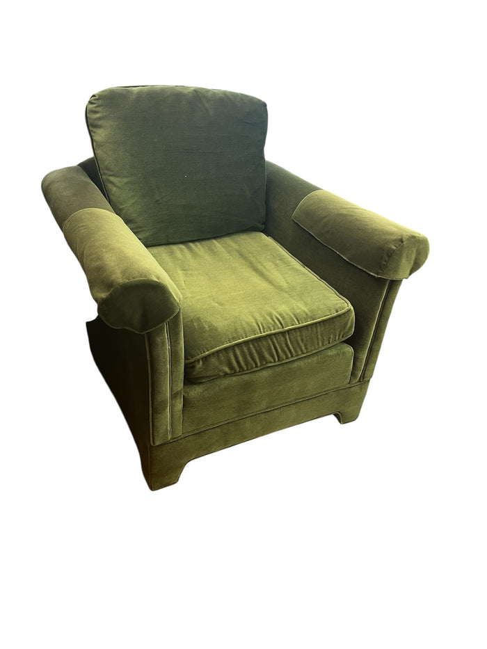 Mid Century Olive Green Arm Chair