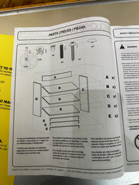 ClosetMaid Impressions 3-Shelf Shoe Organizer in White