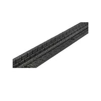 48 in. x 3 in. x 3 in. Black Brickface Rubber Landscape Edging
