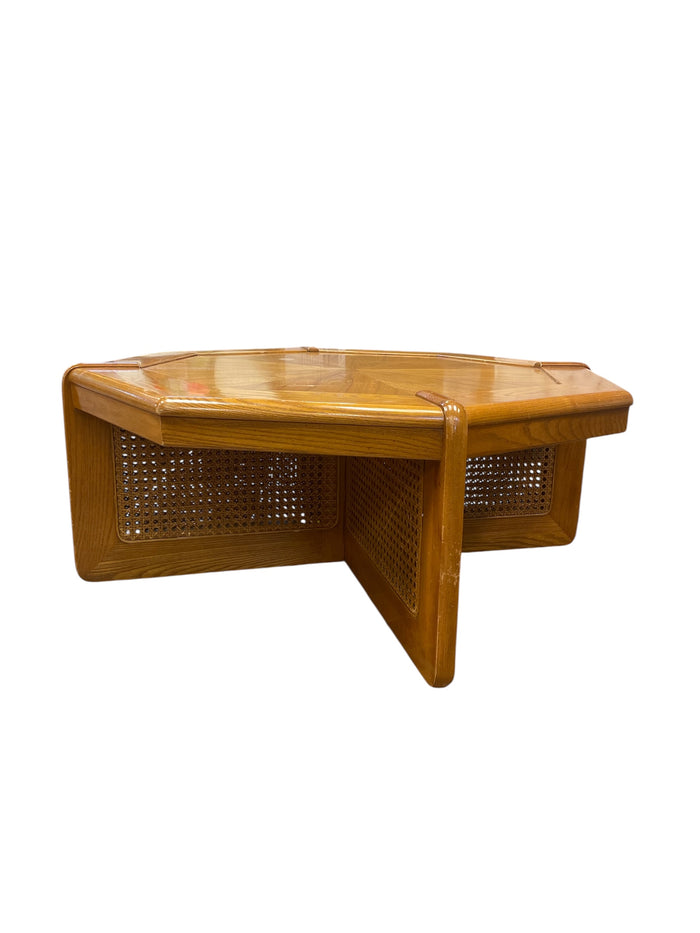 Octagon Wood Coffee Table