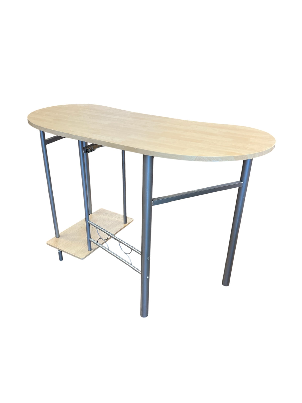 Office Desk With Metal Frame &  Lower Shelf