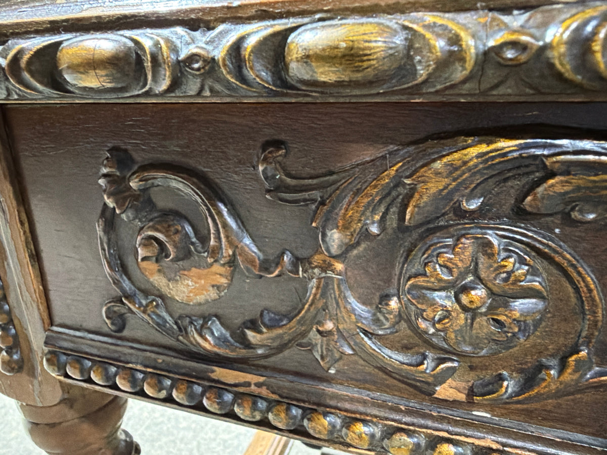 Antique Hand-painted Humidor Cabinet