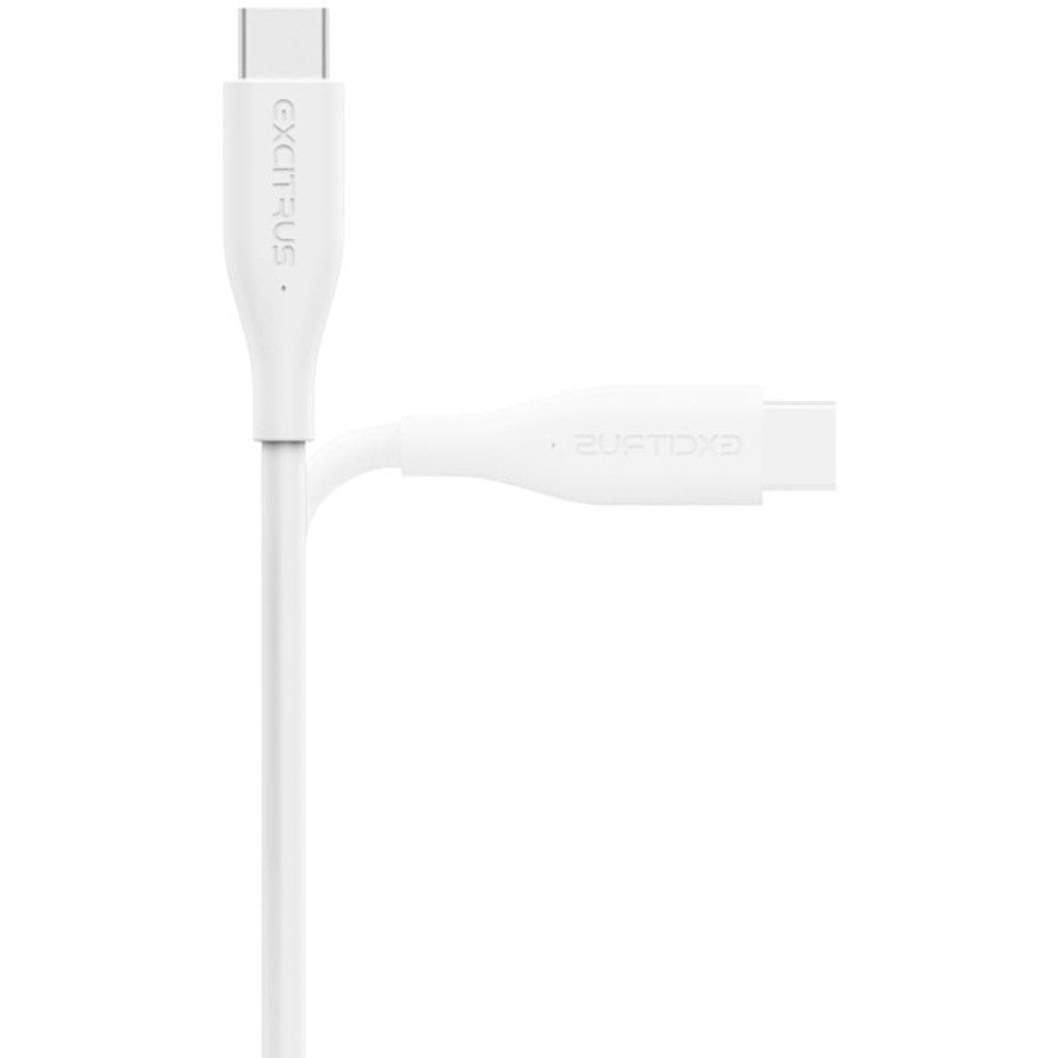 Excitrus Premium USB A to USB C Cable in White