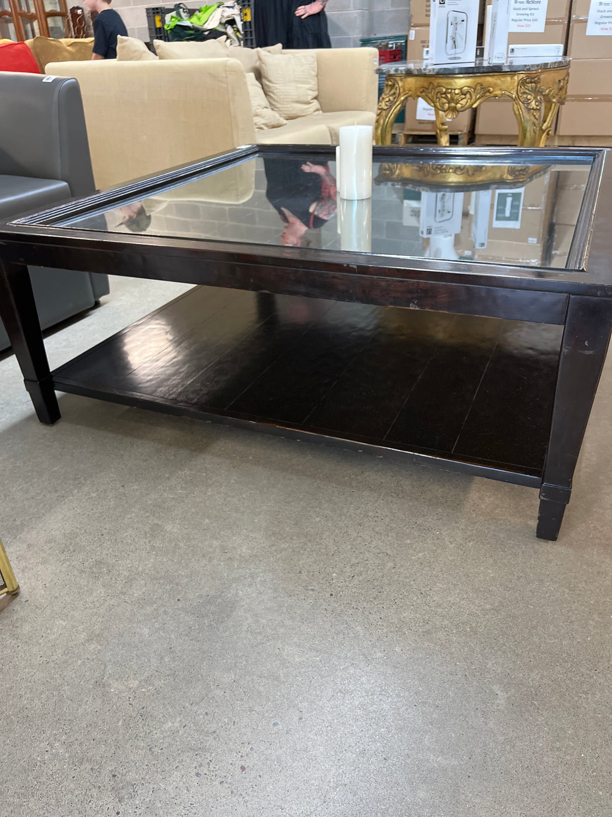 48"W Solid Wood Coffee Table