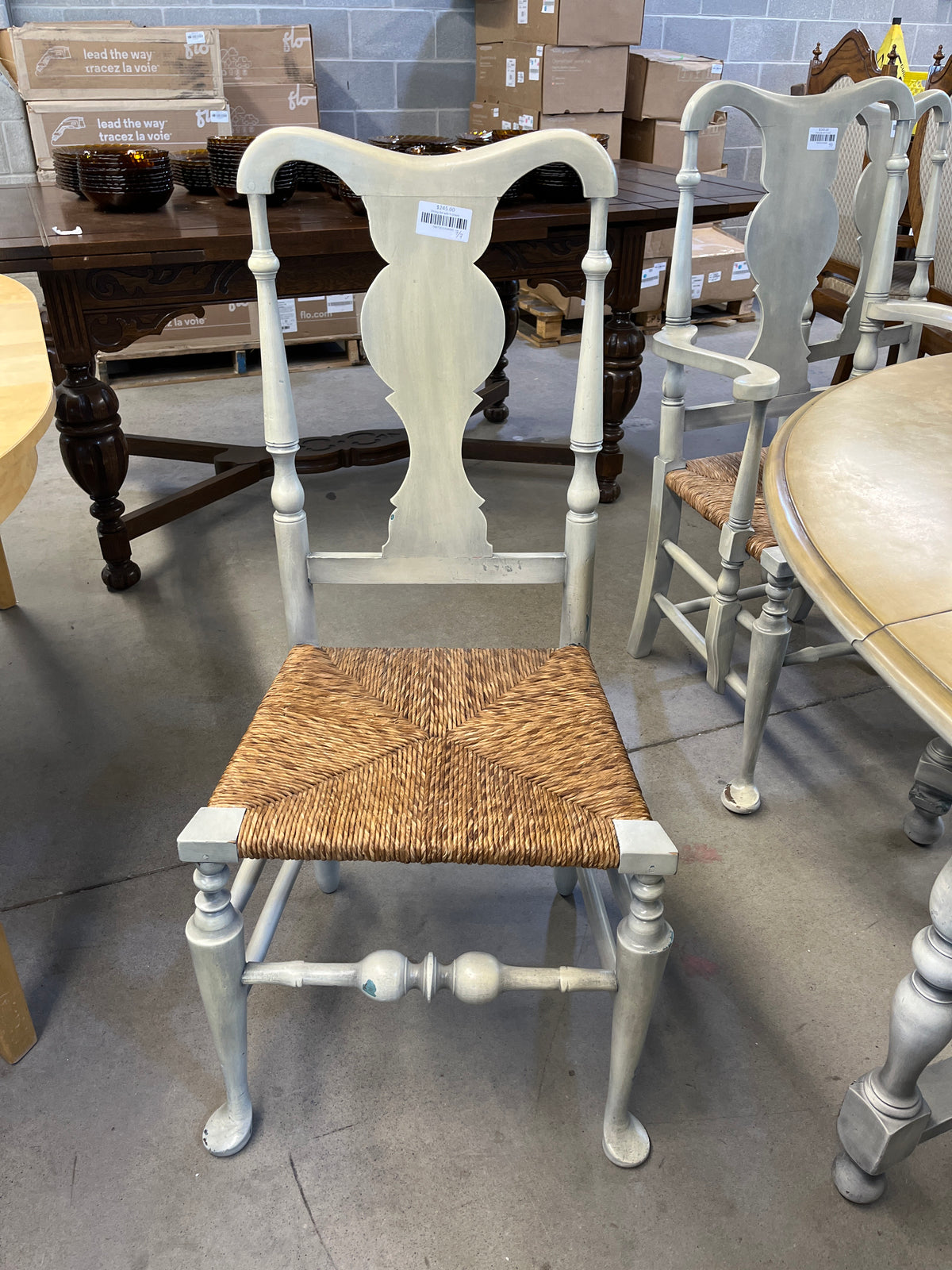 48"W Oval Dining Set w/ 6 Chairs