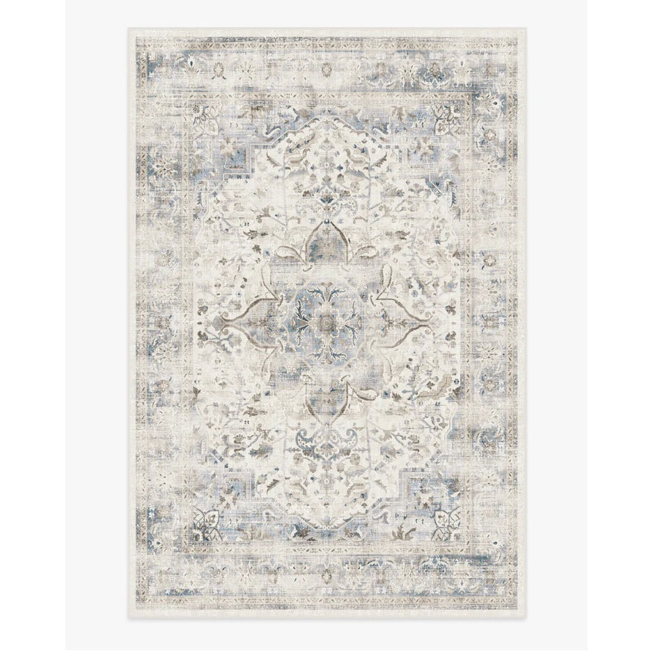 10x14-ft Sarah Tufted Rug in Blue Quartz