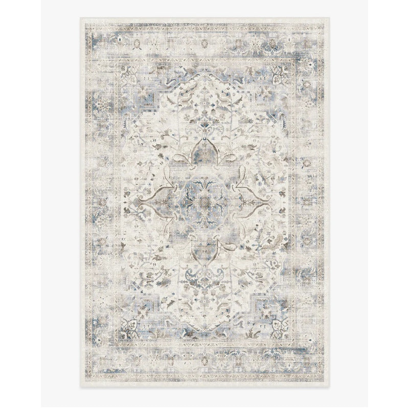 10x14-ft Sarah Tufted Rug in Blue Quartz