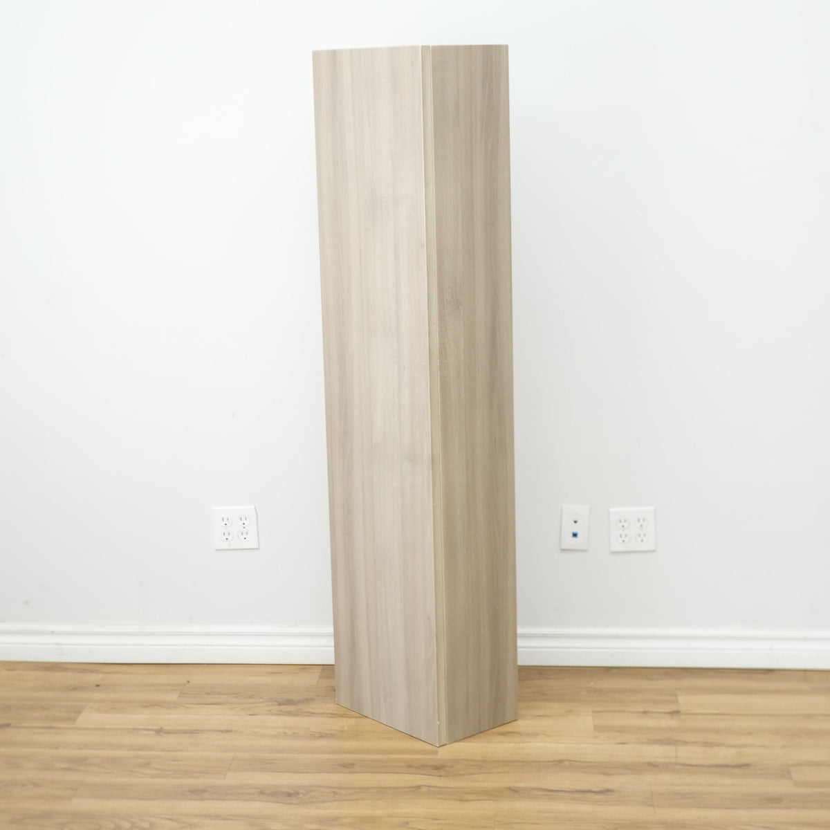 10x62x15-inch Matte Walnut Linen Tower Cabinet