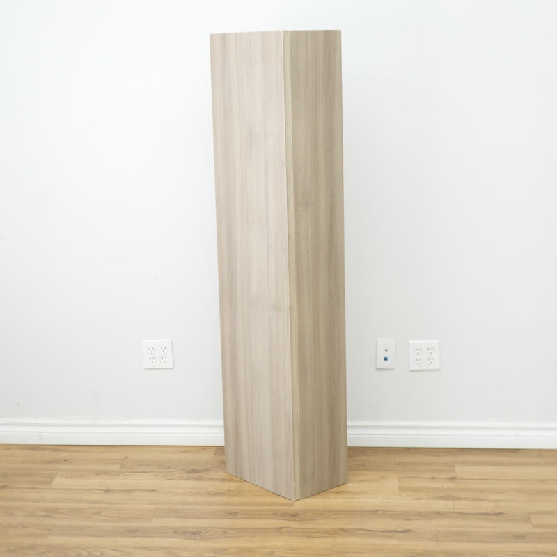 10x62x15-inch Matte Walnut Linen Tower Cabinet