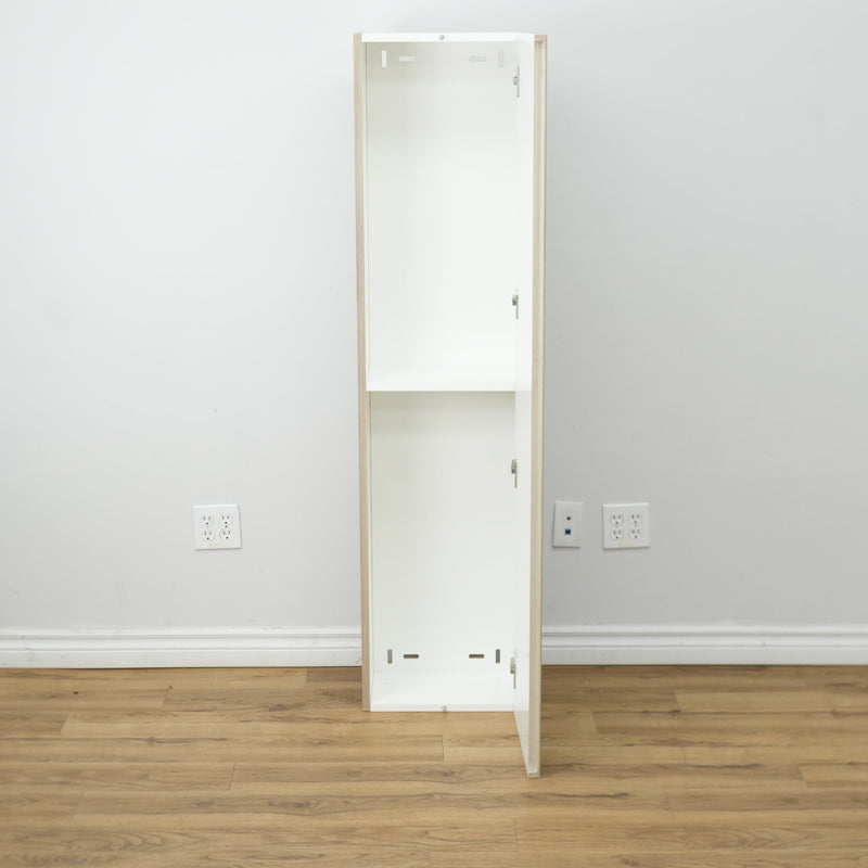10x62x15-inch Matte Walnut Linen Tower Cabinet