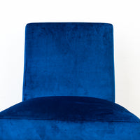 Dining Chair in Blue Velvet