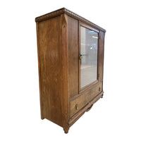Vintage Blocky Curio Cabinet