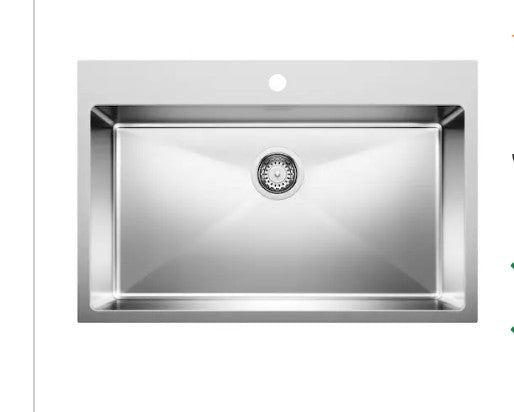Blanco Quatras R15 Drop In Super Simple Single Sink