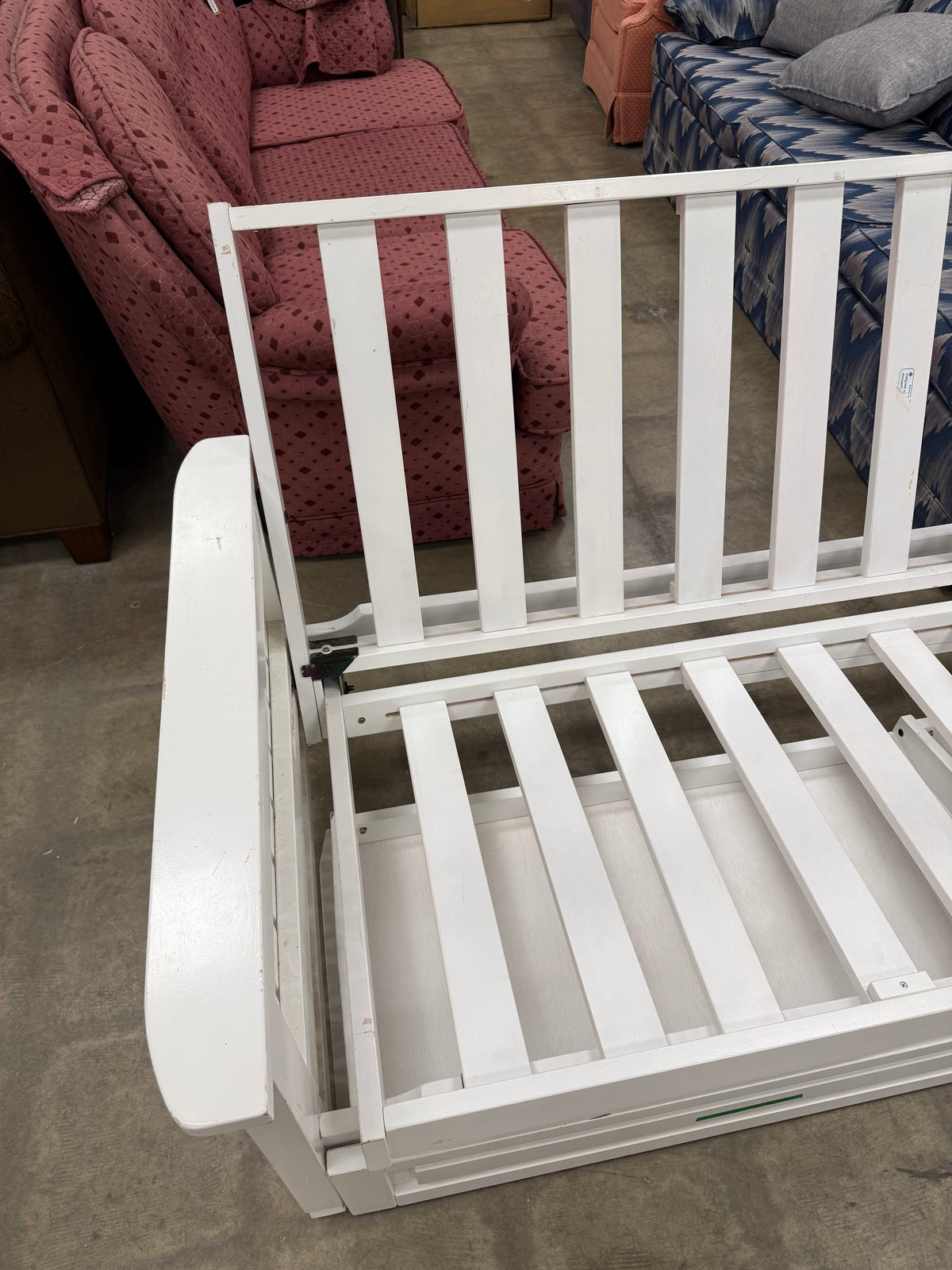 White Wooden Futon