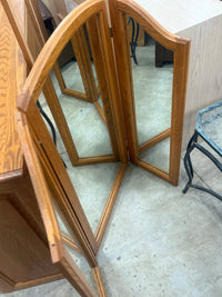 Solid Wood Dresser with Mirror