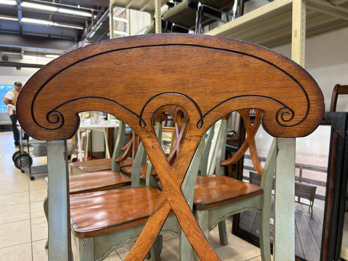 Marchella Sage Dining Chairs Set - A Set of Six