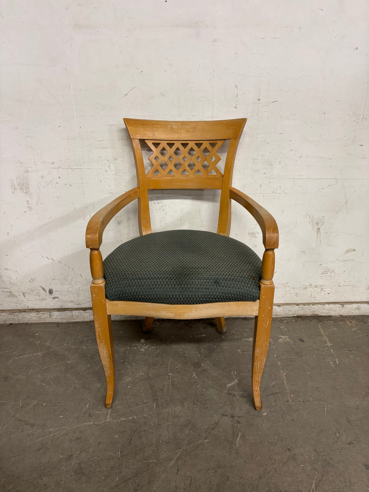 Green and Brown Dining Chair