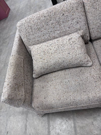 Beige Tweed Fabric Sectional