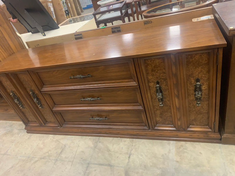 Solid Wood Sideboard With 3 Drawers