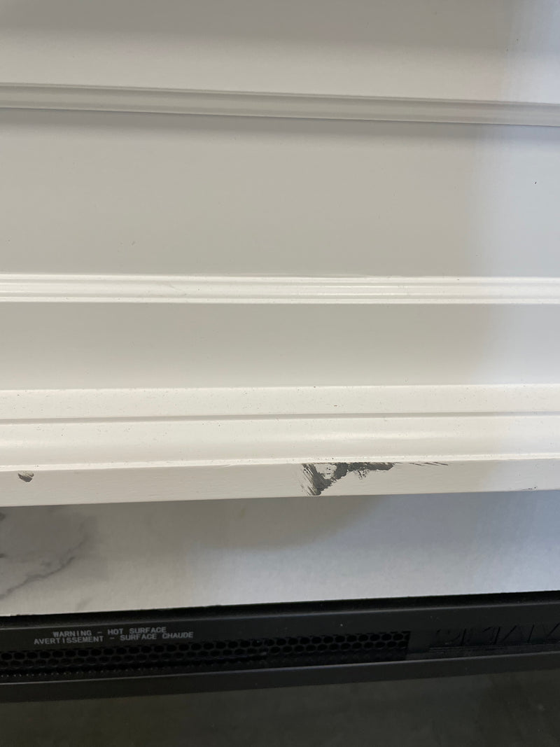 White Electric Fireplace With Mantel