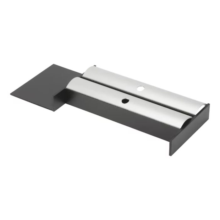 19×7.25×2–Inch Foil Roll Dispenser – Dark Ash Wood, 2‑Roll Capacity