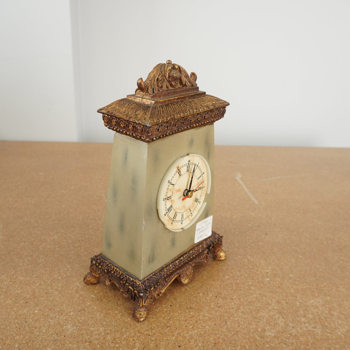6-inch W Vintage Decorative Mantel Clock