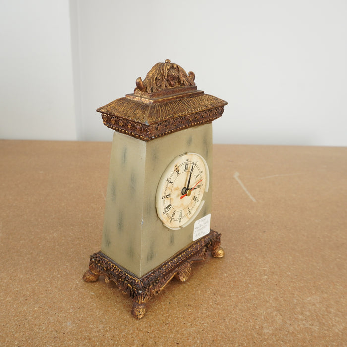 6-inch W Vintage Decorative Mantel Clock