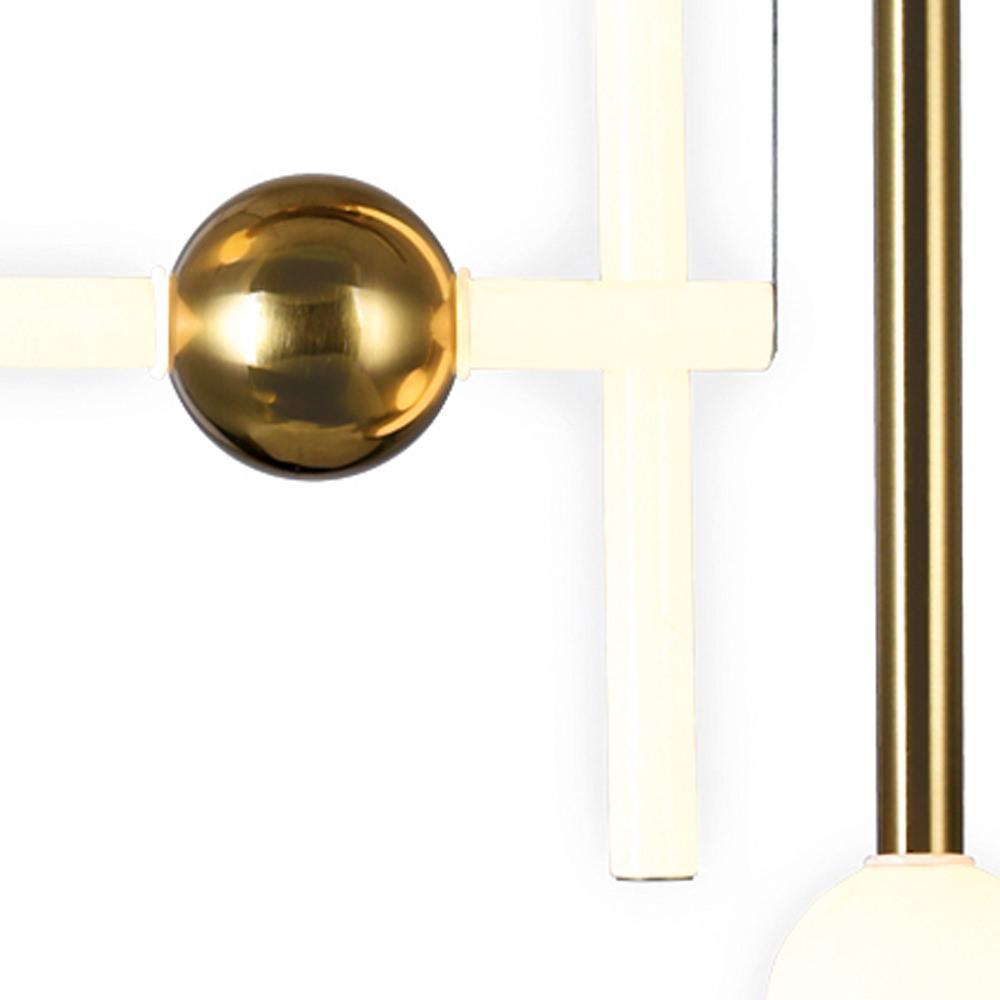 Baton LED Island Chandelier with Brass Finish 1208P32-4-625-RC