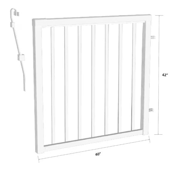Peak RailBlazers Picket Gate (White)