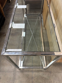 Modern Chrome Console Table