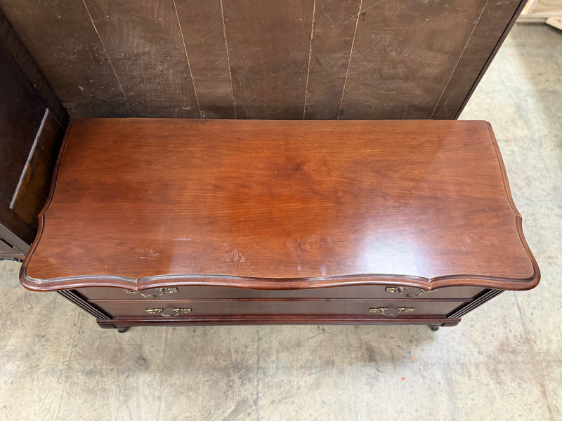 Mahogany Brown French Provincial Styled Armoire