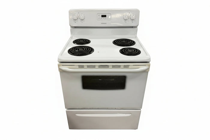 White Frigidaire Electric Coil Range Stove