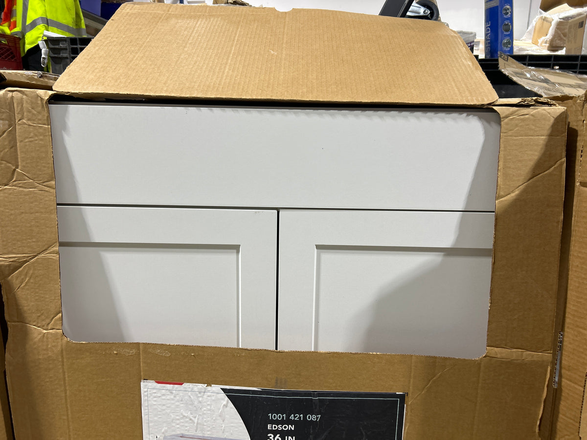 Hampton Bay Edson White Base Cabinet