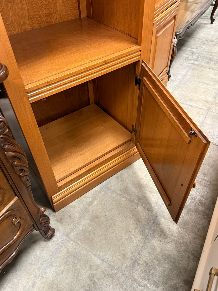 Light Brown Wooden Bookcase