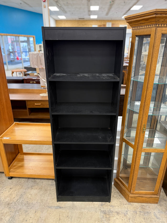 Tall Black Bookshelf