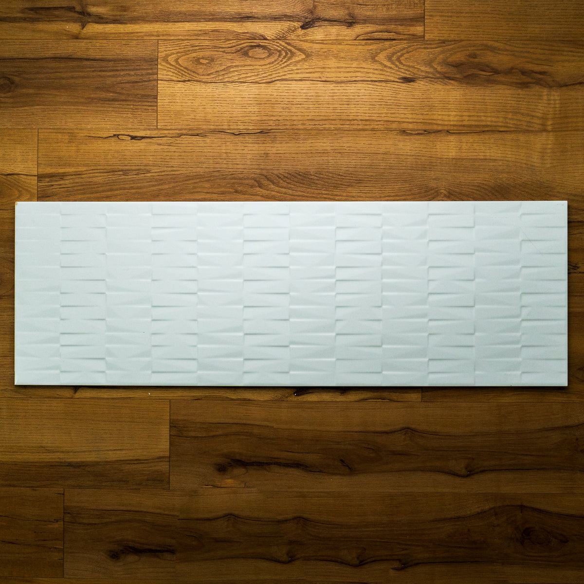 12" X 36" Azulev Matte White Ceramic Tile