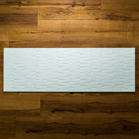 12" X 36" Azulev Matte White Ceramic Tile