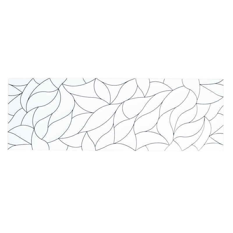 12" x 36" Brooklyn Ceramic White Wall Tiles