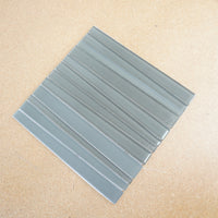 12x12-inch Glass Mosaic Tiles in Dark Taupe 13.6 sq. ft. (14pcs)