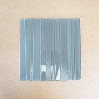 12x12-inch Glass Mosaic Tiles in Dark Taupe 13.6 sq. ft. (14pcs)